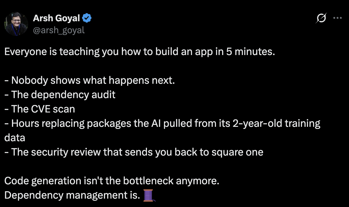 Dependency management is the bottleneck